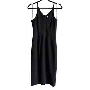 Dress the Population Sleeveless Black Midi Dress Size Small